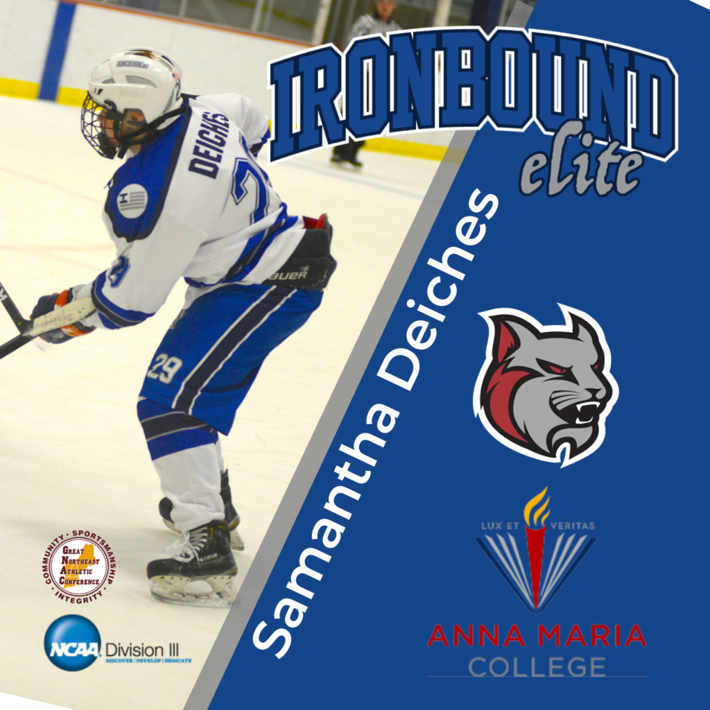 Samantha Deiches Commits to Anna Maria College Ironbound Hockey